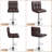 Chandresh Swivel Upholstered Adjustable Height Counter Stool with Metal Frame-1903898821