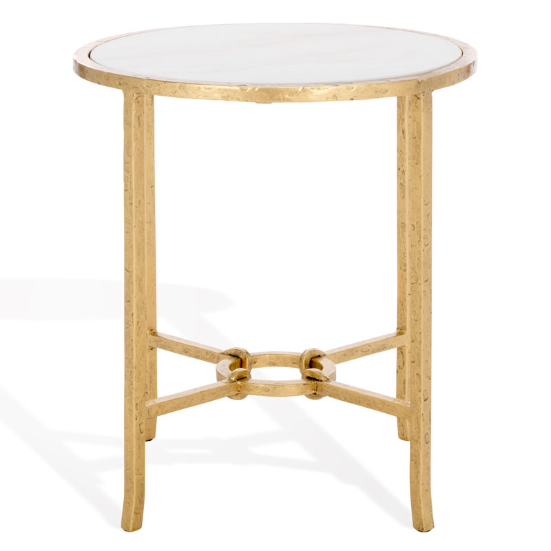 Myrtise Forged Metal Round Accent Table