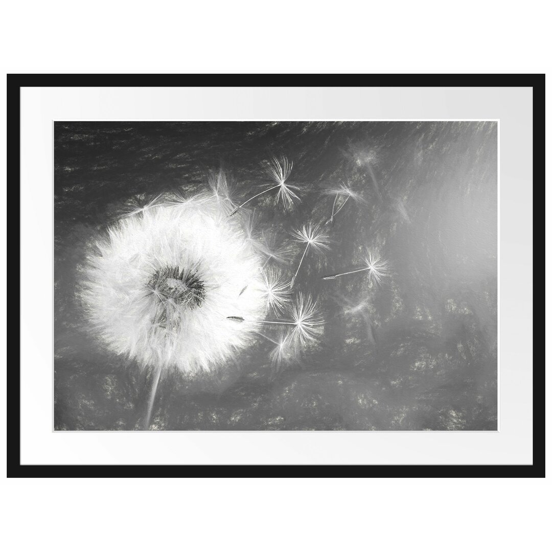 Gerahmtes Poster Dandelion Seeds