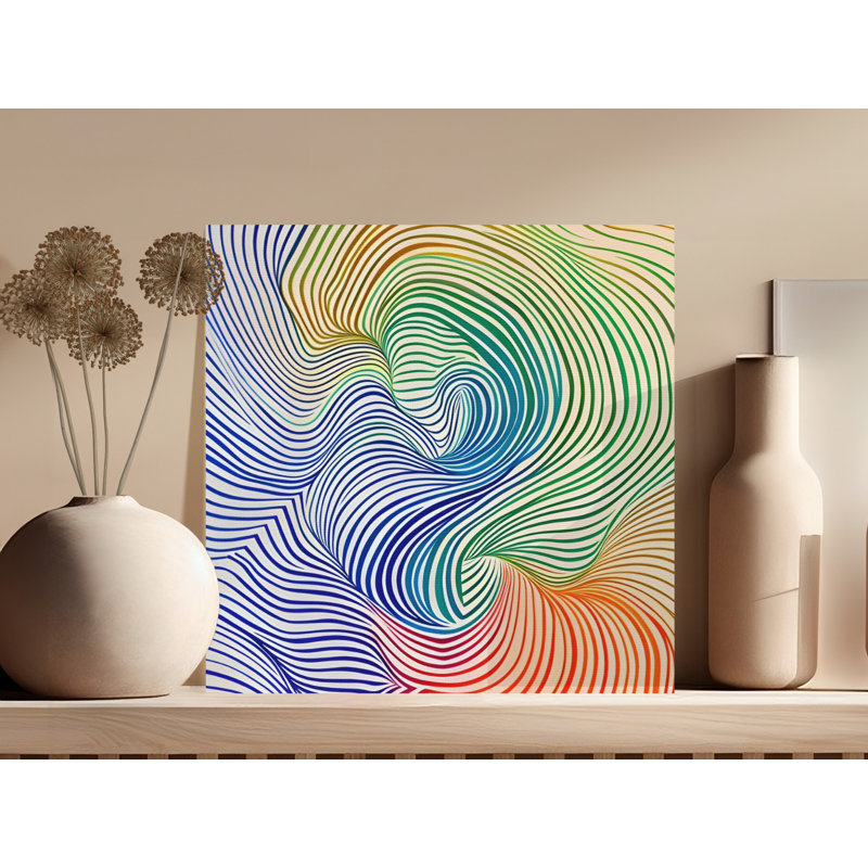 Abstract Line Art Wall Art, Modern Home Decor, Wave Print, Contemporary Art, Unique Wall Decor, Canvas Art, Ready to Hang