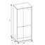 Tyle 2 Door Manufactured Wood Wardrobe