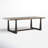 Horncastle Pine Solid Wood Top Metal Base Dining Table