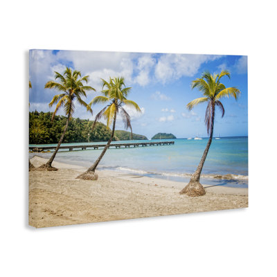 "Tropical Palm Tree Trio", art mural par Mary Lou Johnson