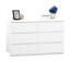Commode 6 tiroirs Modern White