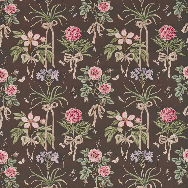 Giles Deacon Cupid`s Beau Fabric, Morel/Mantle