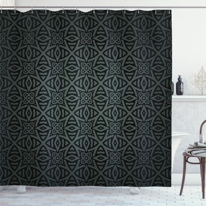 Shower Curtain with Hooks Included, 70" H x 69" W