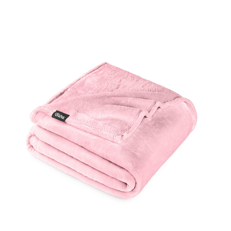 Couverture polaire Bare Home, Rose clair, Jeté TG