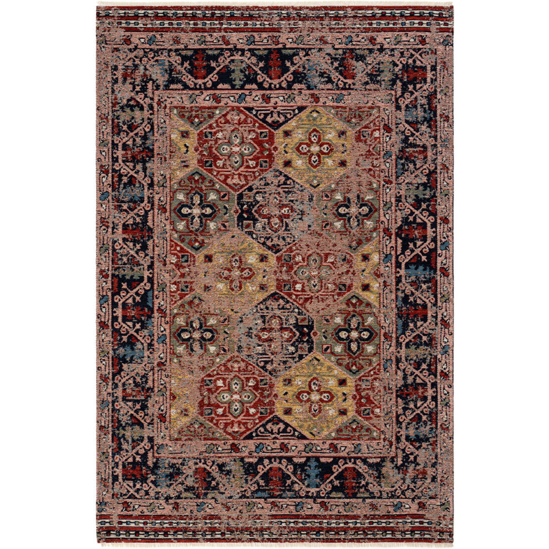 Jaclynn Oriental Machine Made Indoor / Outdoor Area Rug, Rectangle 2'8" x 4'11"