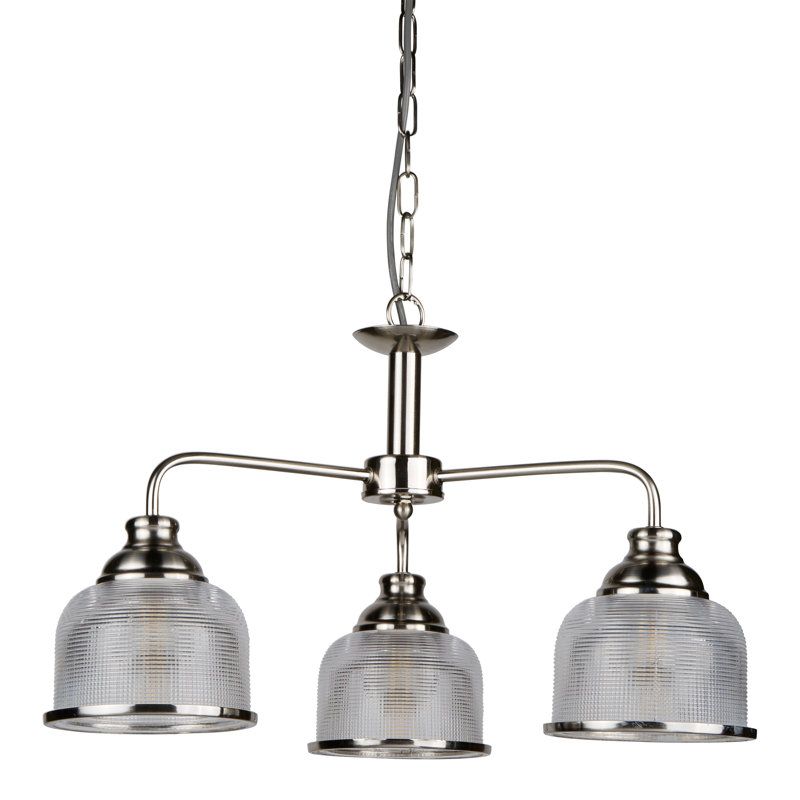 Georgetown Light Chandelier, Satin Silver