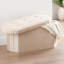 110cm Wide Velvet Oval Footstool Ottoman-1702066456