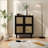 4-Doors Rattan Mesh Storage Cabinet, Sideboard With Eight Storage Spaces, For Entryway, Living Room, Hallway-984562129