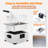 1800W 5.3QT Deep Fryer with 3 Frying Baskets, Adjustable Temperature, Lid with Viewing Window, Stainless Steel