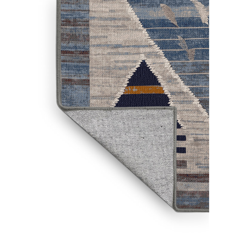 Machine Washable Gray Area Rug, Rectangle 8' x 10'
