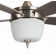Tulip 52 inch Brushed Nickel Ceiling Fan with LED Light Kit and Remote Control