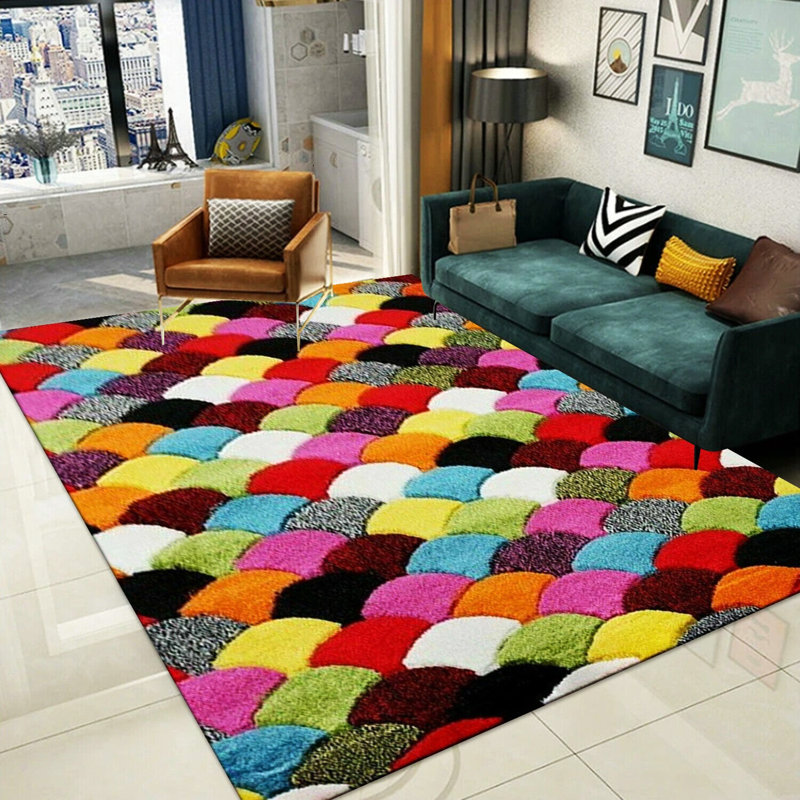 Lili-Ella Geometric Area Rug, Rectangle 60 x 110cm
