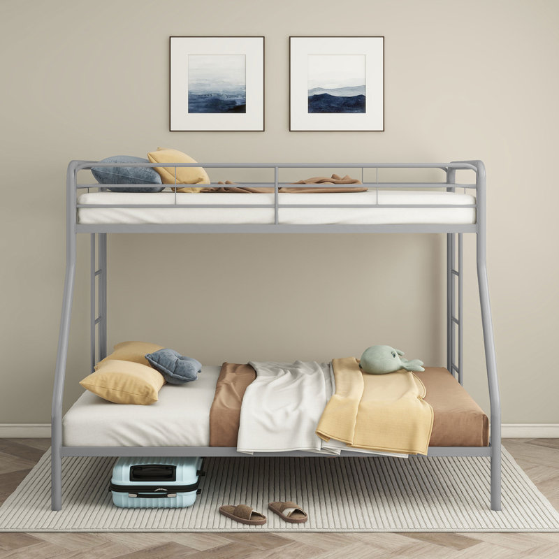 Gentry Twin Over Full Bunk Bed, Silver