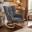 Chaise berçante rembourrée Cozy Teddy-207602923