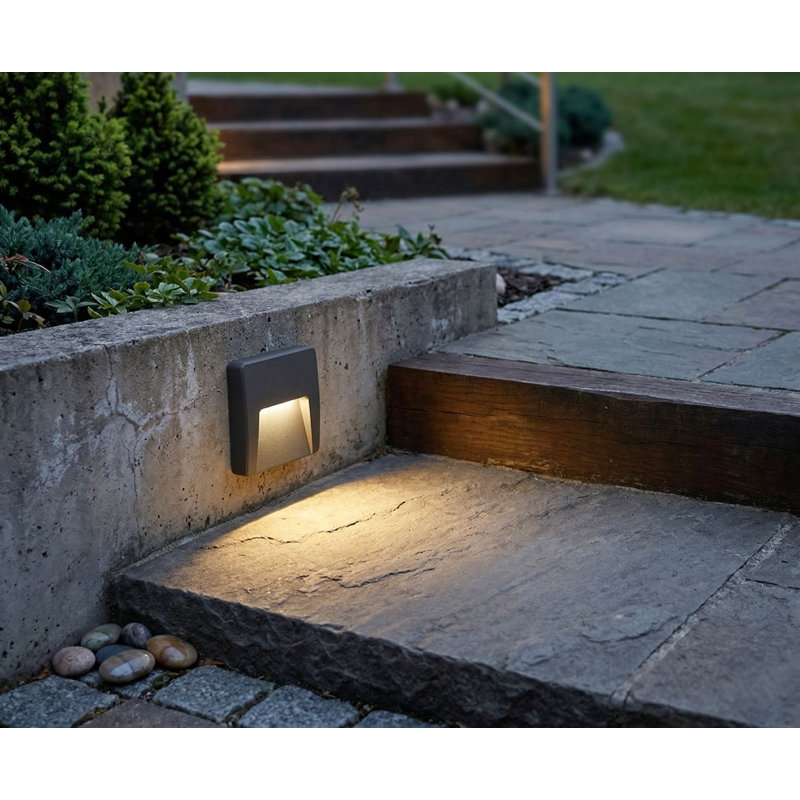 4.72cm H Integrated LED Outdoor Flush Mount