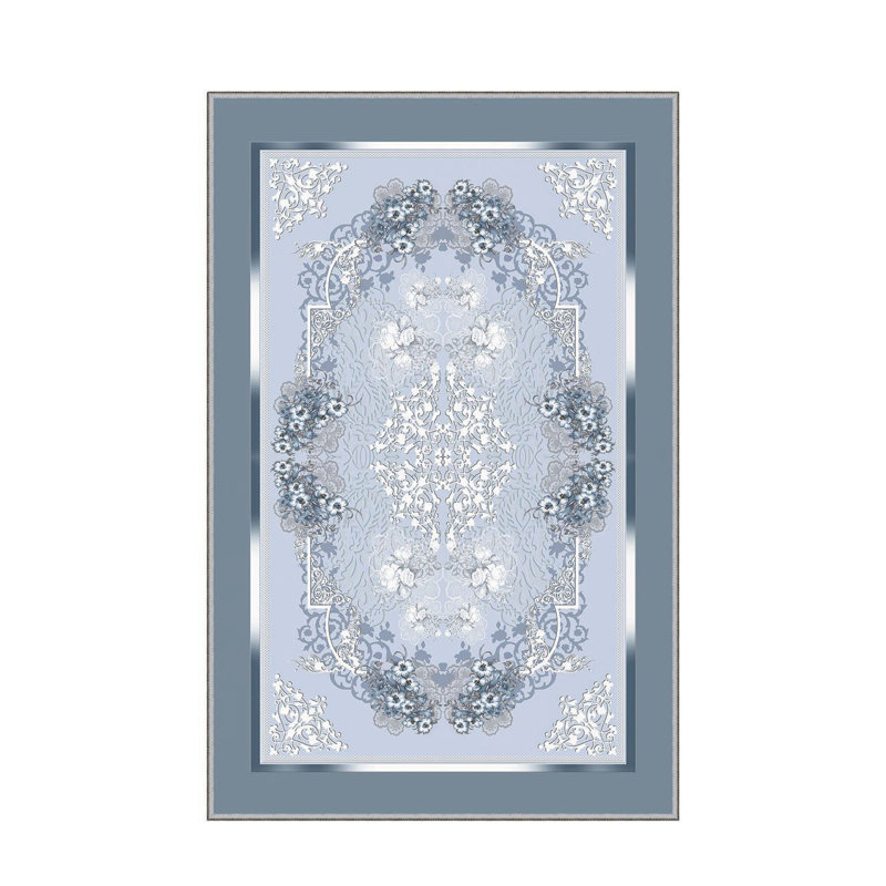 Tapis tissé élégant, 31,5 po x 47,2 po | 100% polyester, hauteur des poils: 0,04 po, hauteur totale: 0,31 po | Antibactérien, feutre en PVC antidérapant | Lavable à la machine, parfait pour le salon et la chambre à coucher