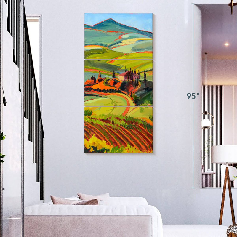 Ferme de campagne toscane, H 75 po x l 36 po