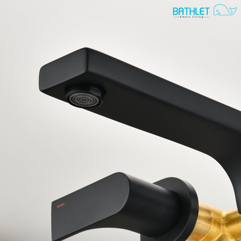 Wall Mounted Optional 2-handle Bathroom Faucet