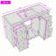 Meuble-lavabo Farmhouse avec tiroirs et armoire, portes-2142783029