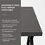 Table basse moderne en métal pour le salon «V Shape Metal Legs»