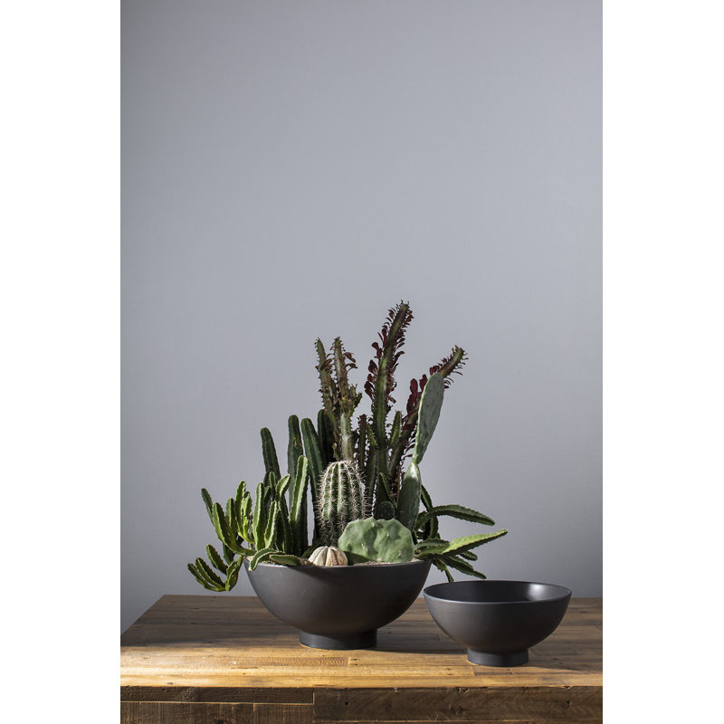 Allie Handmade Ceramic Pot Planter, 7.75'' H x 16.5'' W x 16.5'' D