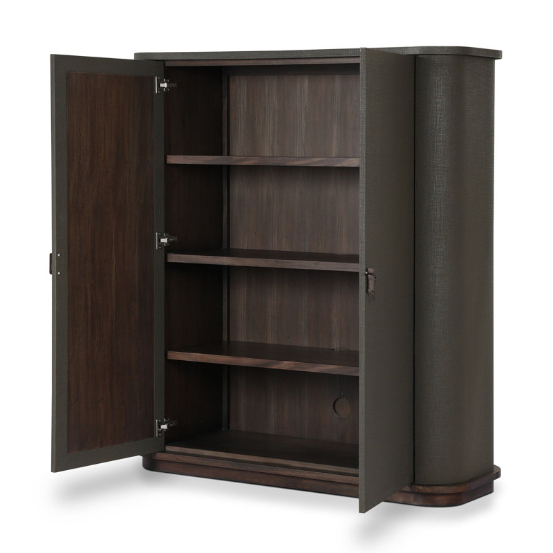Armoire Berlin, Lin laqué vert foncé