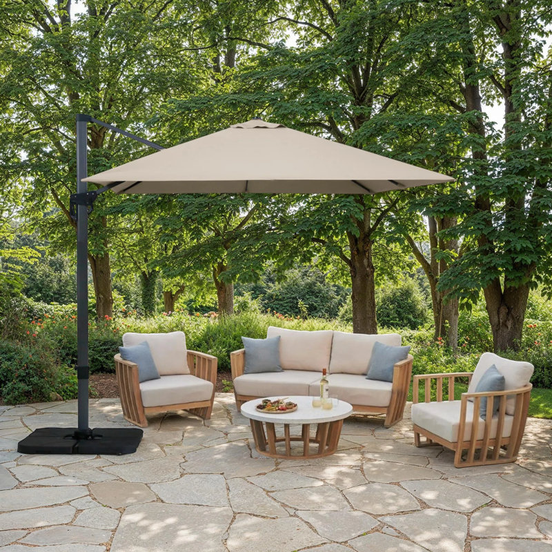 120'' Cantilever Umbrella, Beige