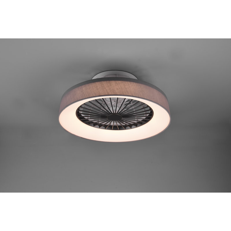 Abbie-Lea 47cm Ceiling Fan with LED Lights, Grey