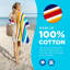 Serviettes de plage surdimensionnées en velours 100% coton Tremarcus 32 po x 62 po