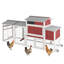 Poulailler en bois avec poulailler (rouge)-124444499