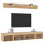  5 Piece TV Wall Units With LED Engineered Wood-504746265
