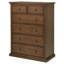 Commode de chambre à coucher à 6 tiroirs brun moyen-1493772895