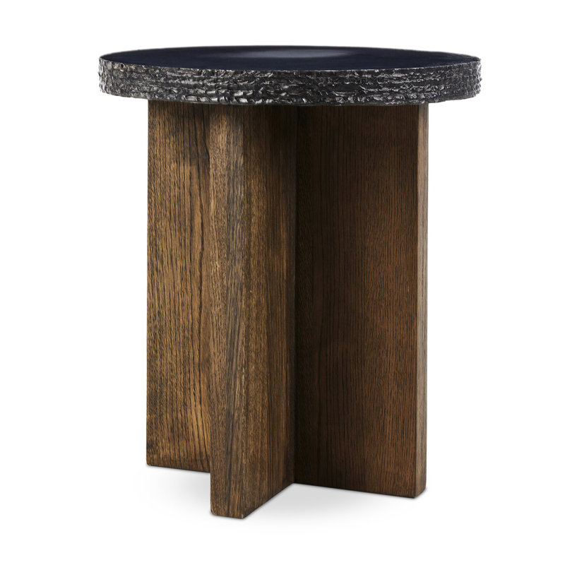 Mezes Nesting End Table-Large-Natural Basalt