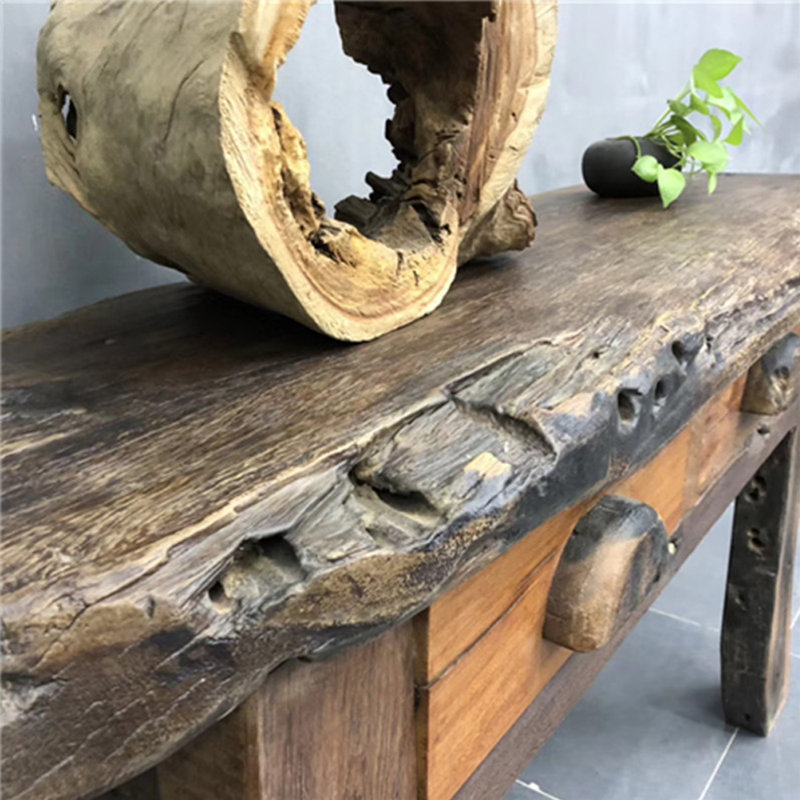Retro Solid Old Shipwood Hallway Table