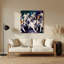 «Bulls» miniature, art mural mauve en métal-668167851