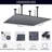 Shower Faucet Set with Valve 16x32 inch Rain Shower Head Combo Kit Ceiling Mount-102190415