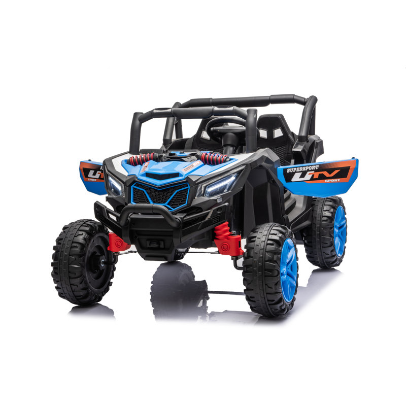 UTV 12V pour enfants avec télécommande, Black/Blue