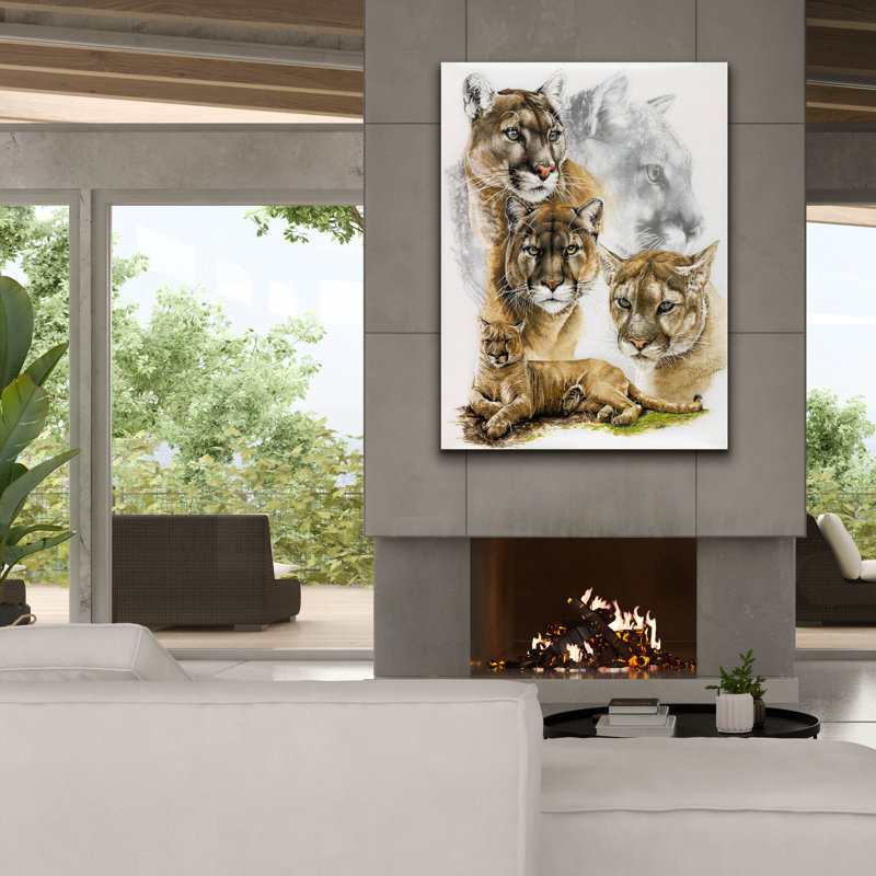 «Fierce» par Barbara Keith, art mural sur toile, H 54 po x l 40 po x P 1,5 po