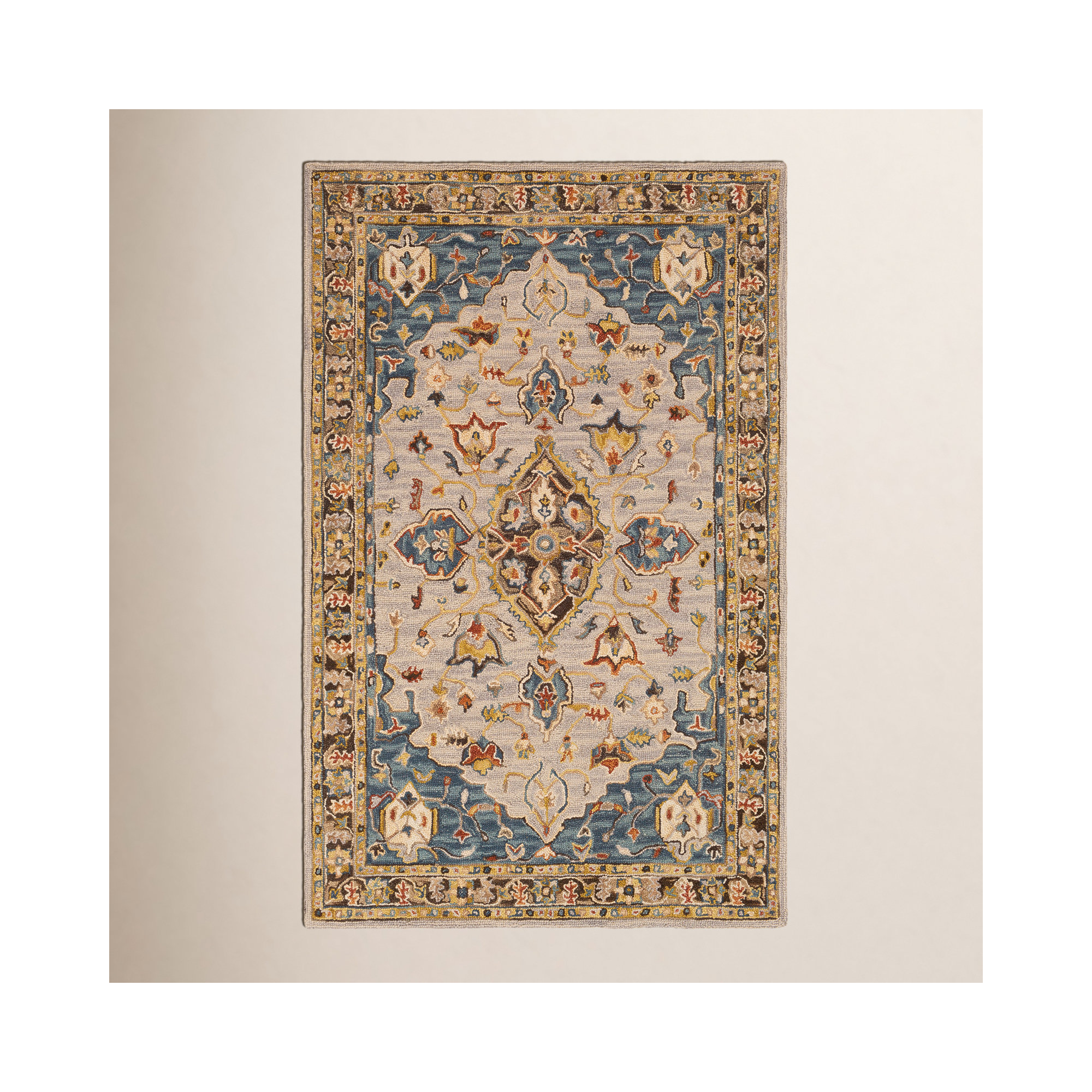 Alford Handmade Wool Rug, Rectangle 8' x 10'