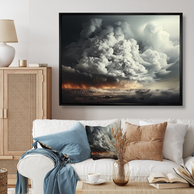«Ethereal Stormy Skies Horizon II», art mural tempêtes