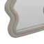 Miroir de plancher Izy, 63 po, cadre abstrait beige clair, bois