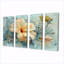 Ensemble de salon art mural jaune et gris Hibiscus - Hibiscus-1847823614