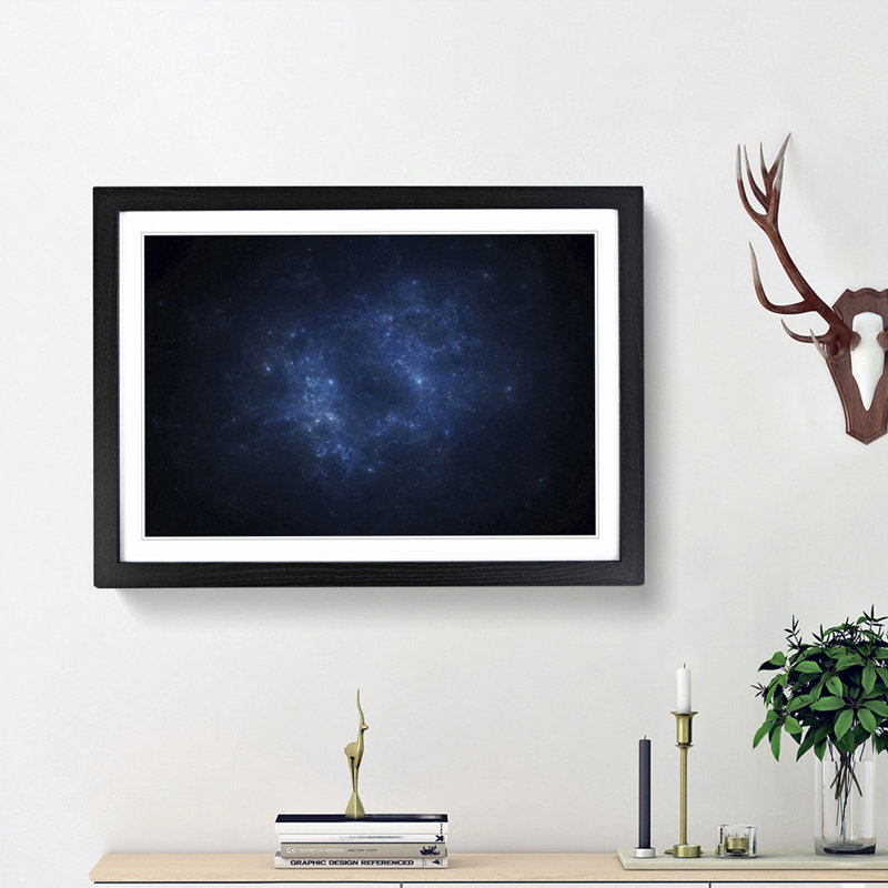 Out of Space Vol.27 in Abstract - Picture Frame Graphic Art Print, Black Framed, 48cm H x 65cm W x 2cm D