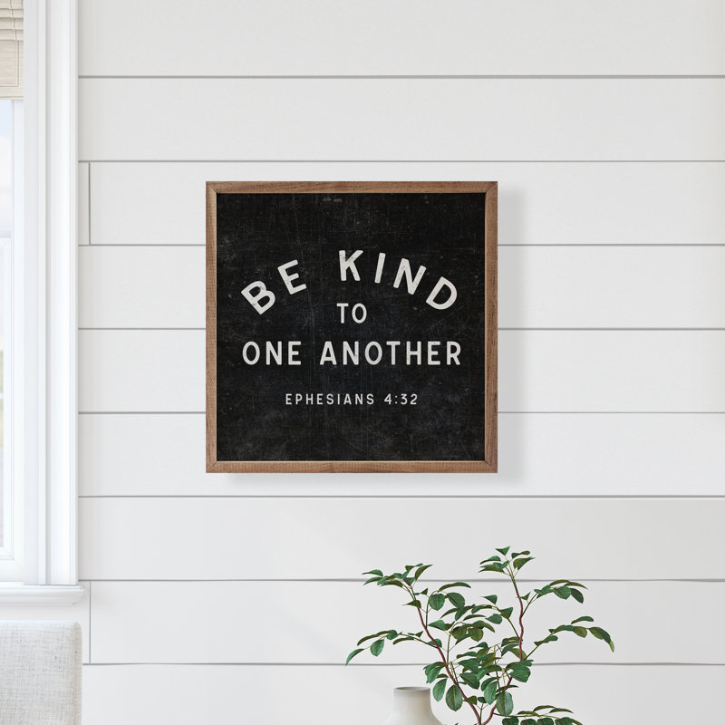 Be Kind To One Ephesians 4 32 - noir, Noir, L 8 po x H 8 po