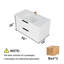 Ensemble de meuble-lavabo mural 36 po en MDF 1 pièce, blanc mat, avec lavabo en céramique