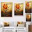Coucher de soleil rouge et jaune, coucher de soleil, jonquille, art mural, salon-1514456027-1514456026