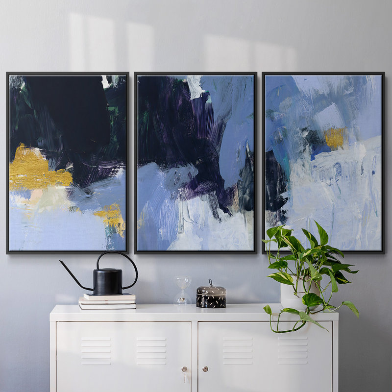 Arctique arctique I - Toile encadrée multi-pièces, Noir, H 40 po x l 78 po x P 2 po